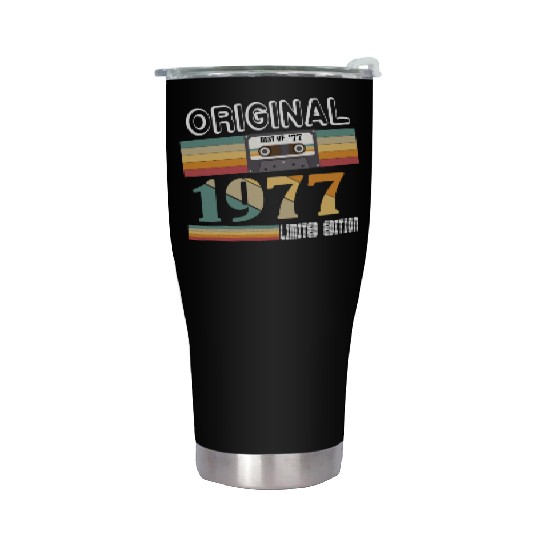 1977 Vintage Vintage Retro Birthday Gift Stainless Steel Tumblers