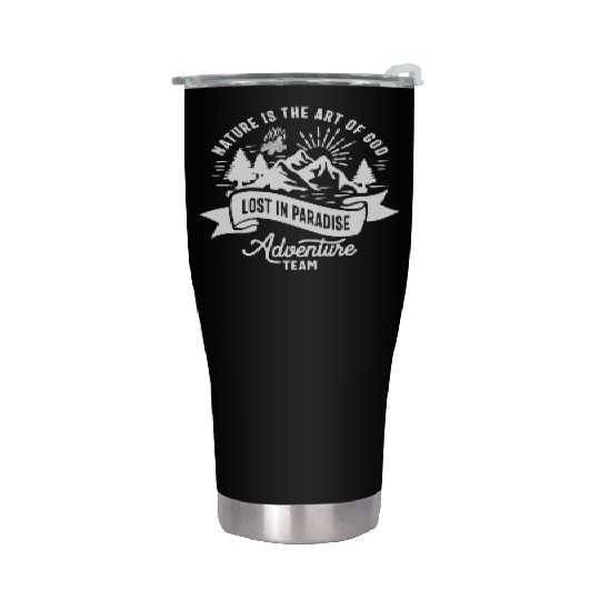 Nature is The Art Of God Lost in Paradise Stainless Steel Tumblers