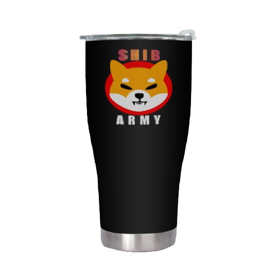 Shiba army Stainless Steel Tumblers
