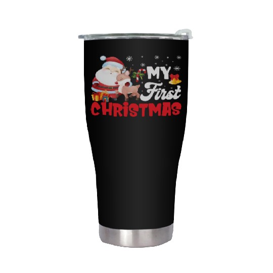 My First Christmas Newborn Baby Stainless Steel Tumblers