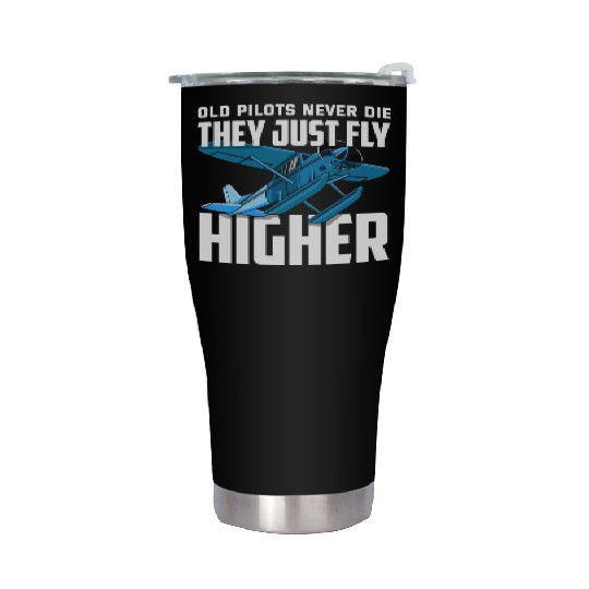 Funny Pilot Gift Old Pilots Never Die Stainless Steel Tumblers