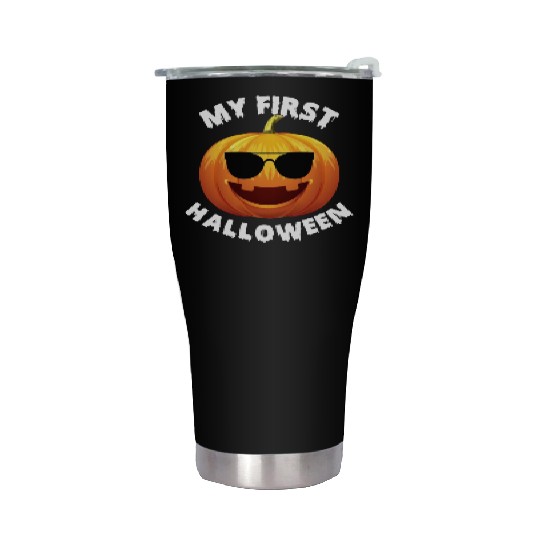 Halloween Baby Shower My First Halloween Newborn B Stainless Steel Tumblers