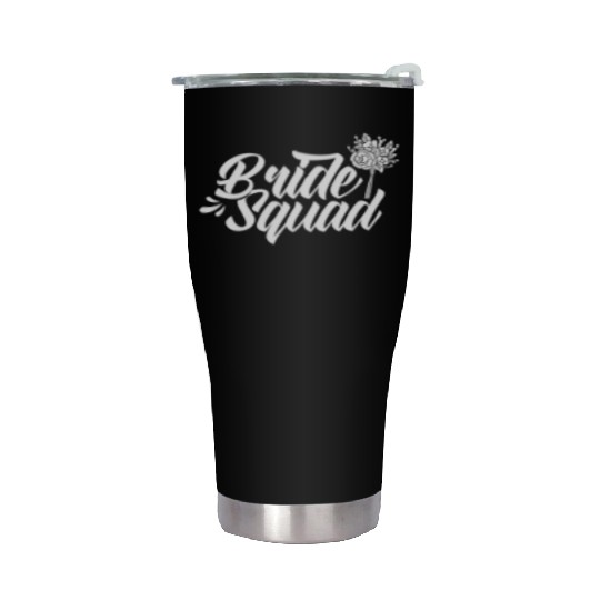 Bride Squad Wedding Bachelorette Party Cute Stainless Steel Tumblers