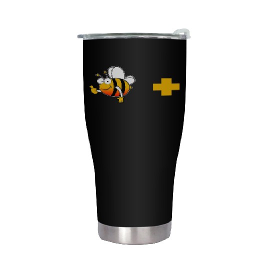 Bee Positive Bee Lover Meme Stainless Steel Tumblers
