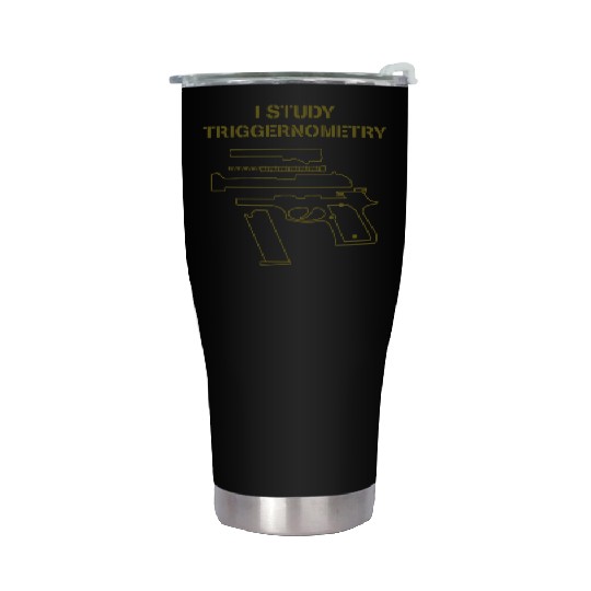 I Study Triggernometry Gun Owner Lover Stainless Steel Tumblers