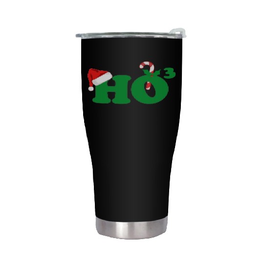 Ho Ho Ho Cubed Christmas Math Stainless Steel Tumblers