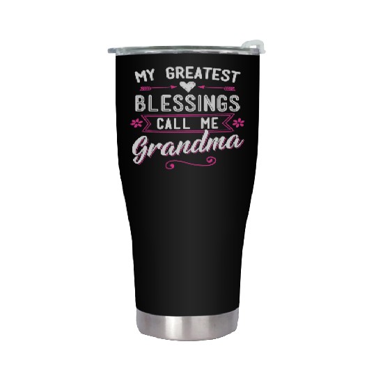 My Greatest Blessings Call Me Grandma Granny Nana Stainless Steel Tumblers