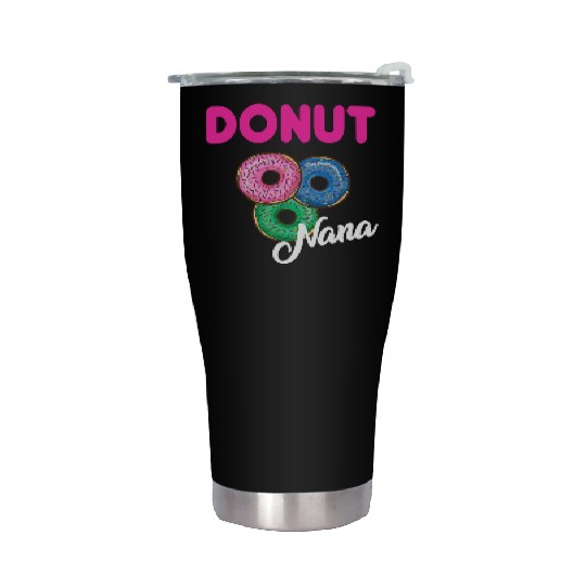 Womens Nana Donut Stainless Steel Tumblers Grandmother Donut Lover