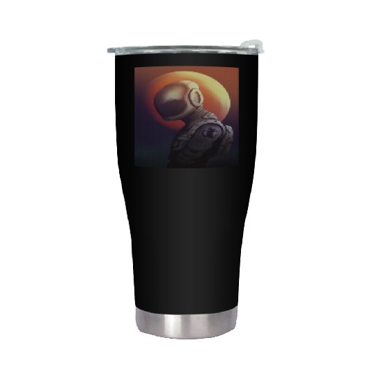 Space astronaut science planets astronomy design Stainless Steel Tumblers