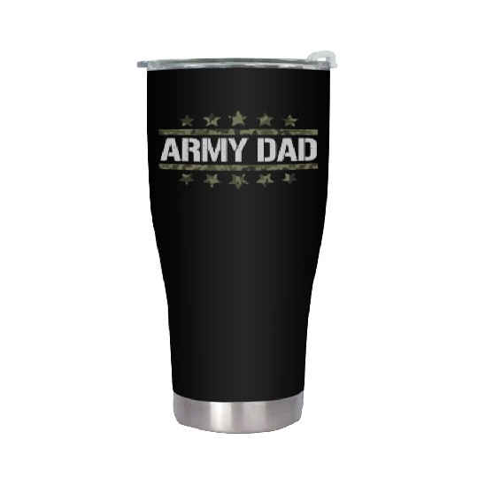 US Army Dad Military Veteran Stainless Steel Tumblers