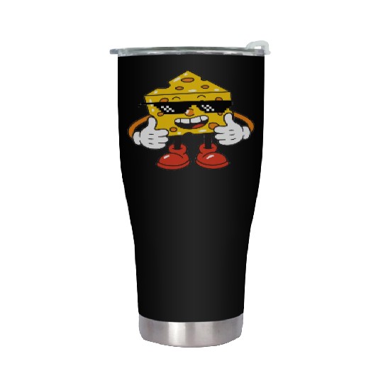 thug life cheese Stainless Steel Tumblers