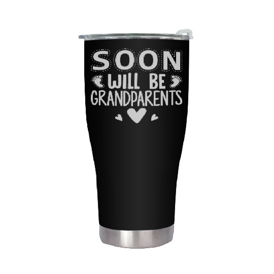 We Will Become Grandparents, Be Grandparents Stainless Steel Tumblers