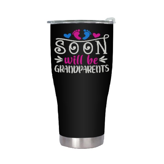 We Will Soon Become Grandparents, Be Grandparents Stainless Steel Tumblers