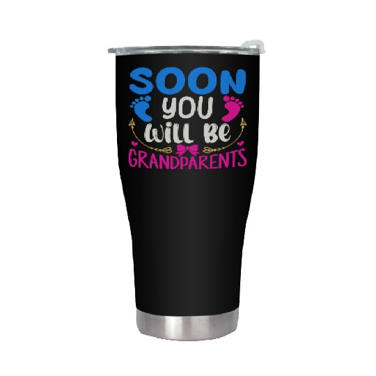 We Will Become Grandparents, Be Grandparents Stainless Steel Tumblers