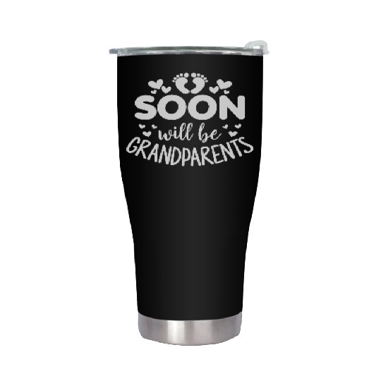 We Will Soon Become Grandparents, Be Grandparents Stainless Steel Tumblers