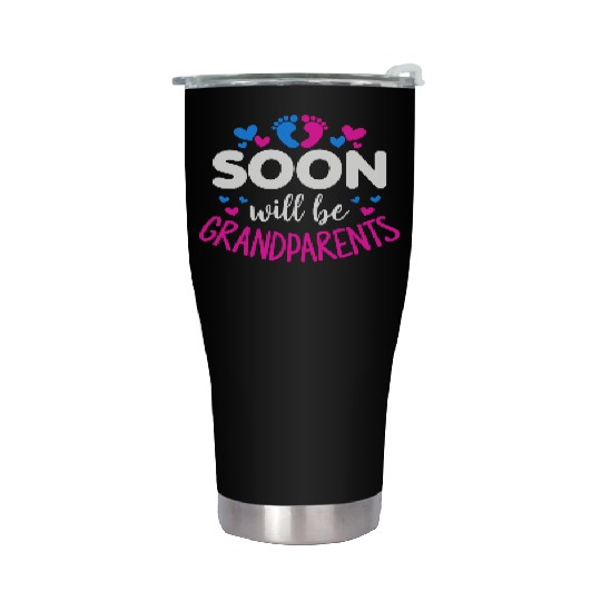 We Will Soon Become Grandparents, Be Grandparents Stainless Steel Tumblers