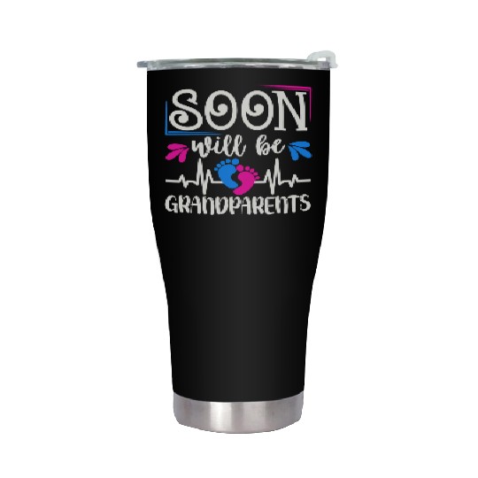We Will Soon Become Grandparents, Be Grandparents Stainless Steel Tumblers