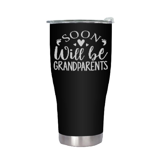We Will Soon Become Grandparents, Be Grandparents Stainless Steel Tumblers