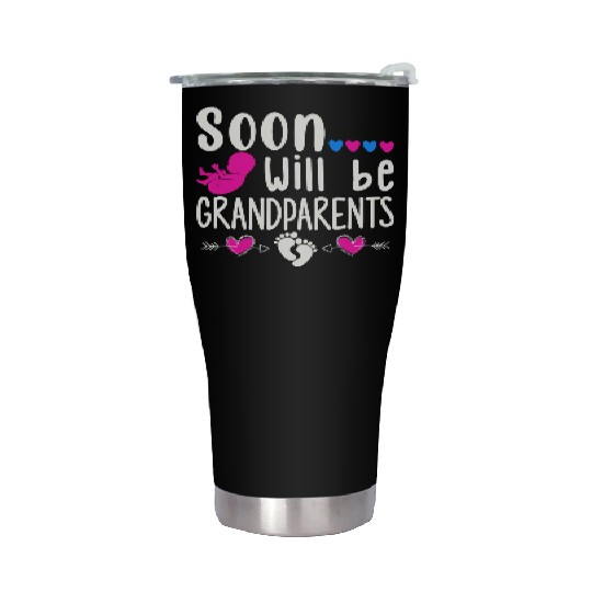 We Will Soon Become Grandparents, Be Grandparents Stainless Steel Tumblers