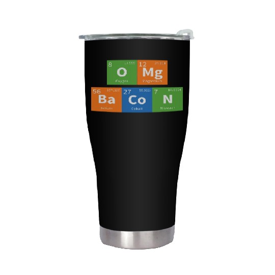 OMG Bacon Science Periodic Table Stainless Steel Tumblers