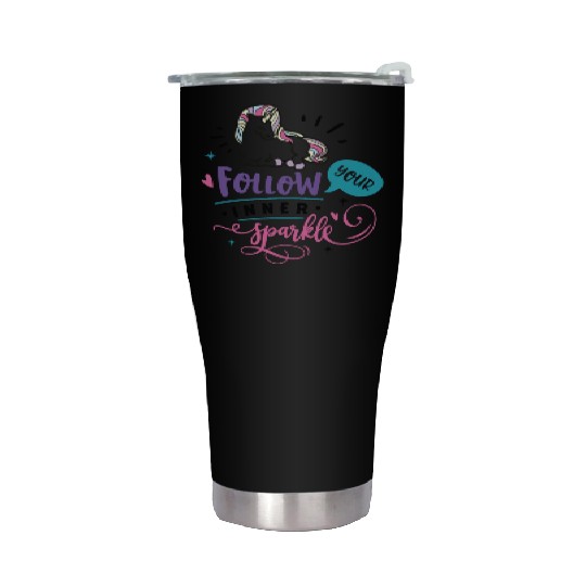 Follow Your Inner Mental Health Matters Vintage Stainless Steel Tumblers