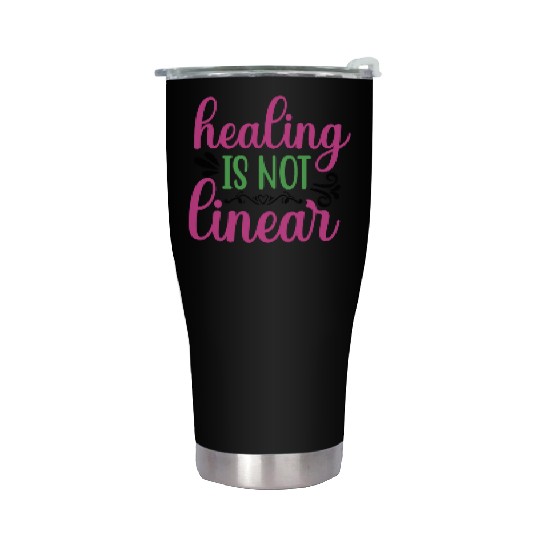 Healing-is-not-linear Mental Health Matter Stainless Steel Tumblers