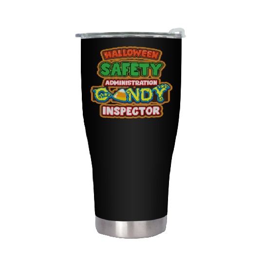 Halloween Costume Halloween Safety Candy Inspector Stainless Steel Tumblers