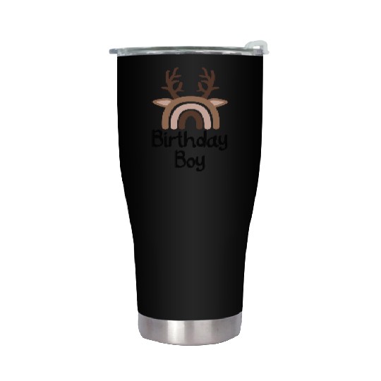 Birthday boy deer Stainless Steel Tumblers