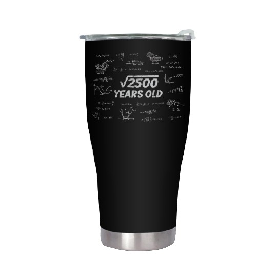 Square Root Of 2500 - 50th Birthday Math Nerd Stainless Steel Tumblers