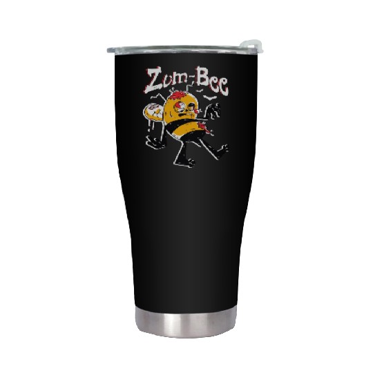 Zom-bee Honeybee Trick Or Treating Bee Halloween Stainless Steel Tumblers