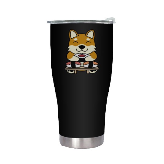 Sushi Lover Shiba Inu Stainless Steel Tumblers