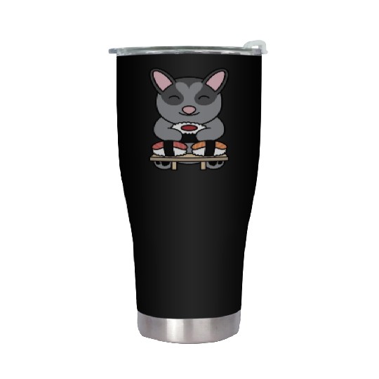Sushi Lover Sugar Glider Stainless Steel Tumblers