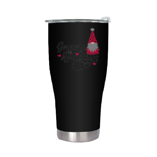 Christmas Funny Gnomes Stainless Steel Tumblers