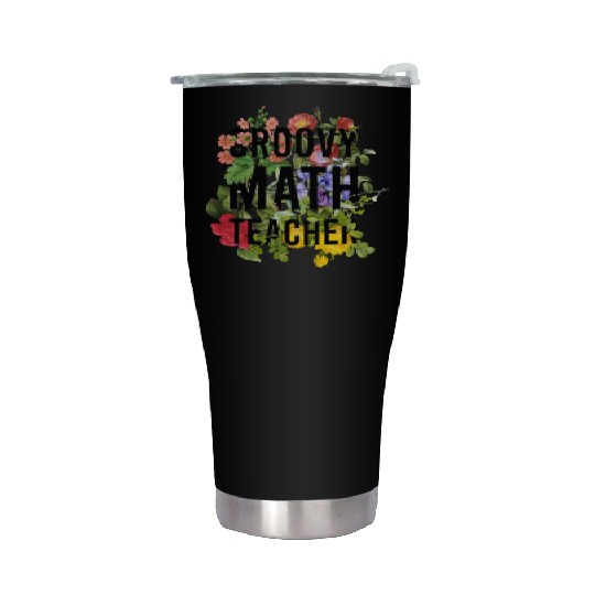 Groovy Math Teacher - teacher Stainless Steel Tumblers