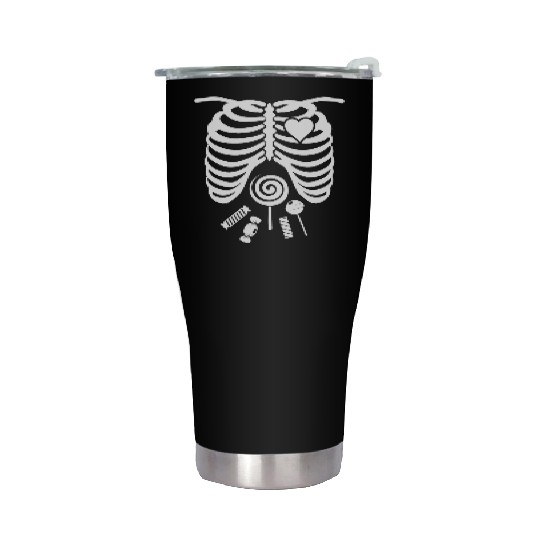 Skeleton candy Stainless Steel Tumblers