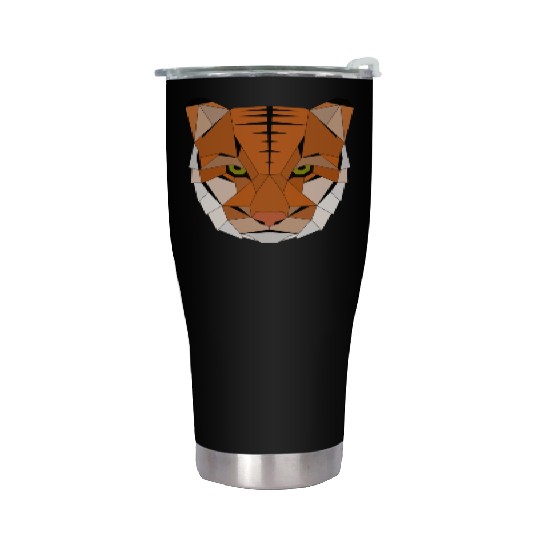 Tiger geometric Stainless Steel Tumblers