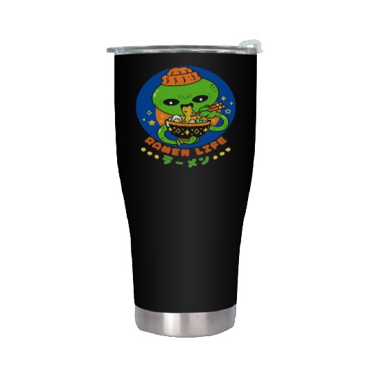 Ramen Mushroom Crossword-japanese noodles Stainless Steel Tumblers