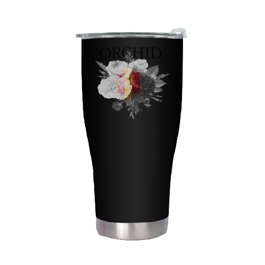 Orchid Flowers Stainless Steel Tumblers