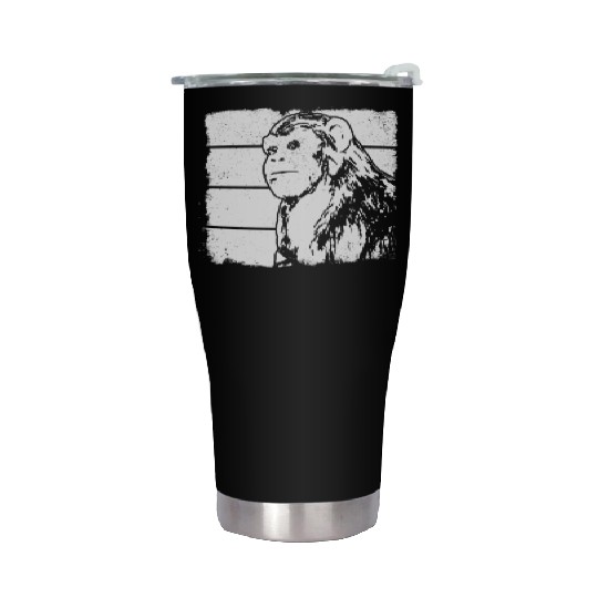Monkey Chimpanzee Orangutan Monkey - Monkey Stainless Steel Tumblers