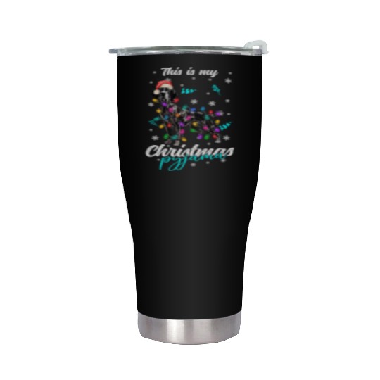 Winter Christmas Pyjama German Shorthair Stainless Steel Tumblers