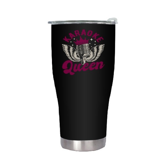 Queen Karaoke Bar, Party, Company Party, Women Stainless Steel Tumblers
