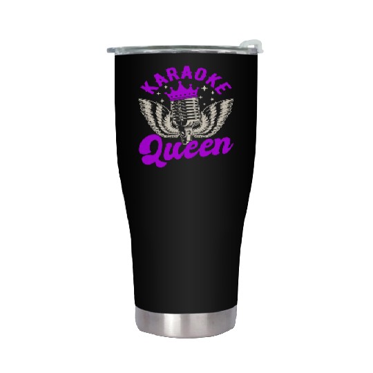 Queen Karaoke Bar, Party, Company Party, Women Stainless Steel Tumblers