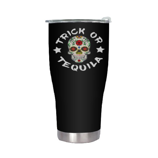 Sugar Skull T - Stainless Steel Tumblers | Trick Or Tequila Stainless Steel Tumblers