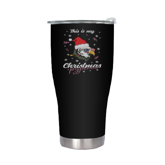 Winter Christmas Pyjama Eagle Stainless Steel Tumblers