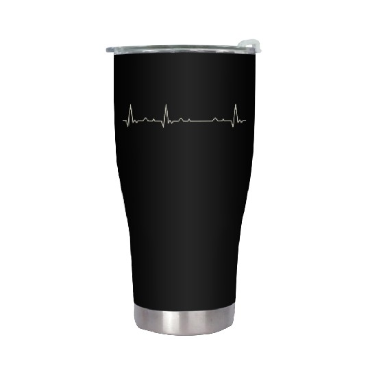 Kentucky State USA. Heart. Love. EKG. Pulse. Beat. Stainless Steel Tumblers