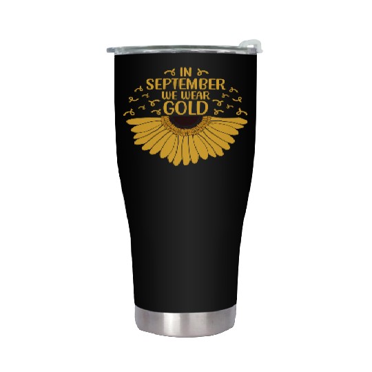 In September We Wear Gold Stainless Steel Tumblers