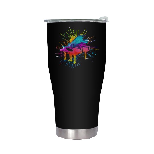 Piano, Pianist Stainless Steel Tumblers