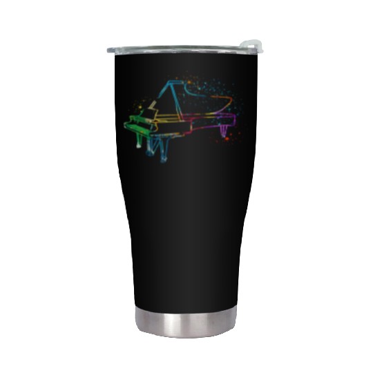 Piano, Pianist Stainless Steel Tumblers