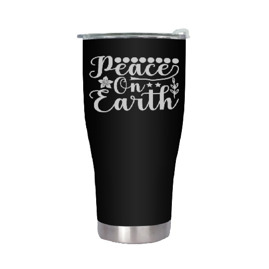 Peace on Earth Stainless Steel Tumblers