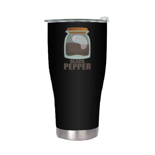 Black Pepper Spice Flavor Food Cooking Stainless Steel Tumblers